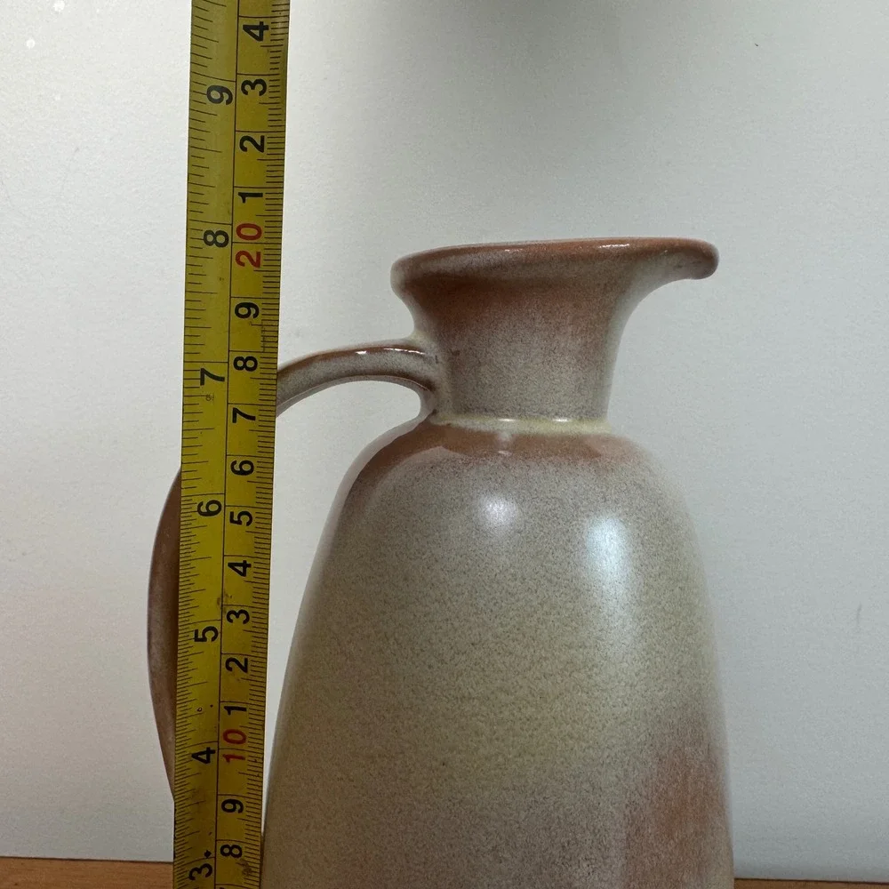 Vintage‎ Frankoma Pottery Pitcher 835 Beige Brown Glaze Ceramic Jug